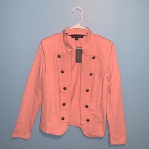 Tommy Hilfiger Light Pink Cotton Blazer Jacket